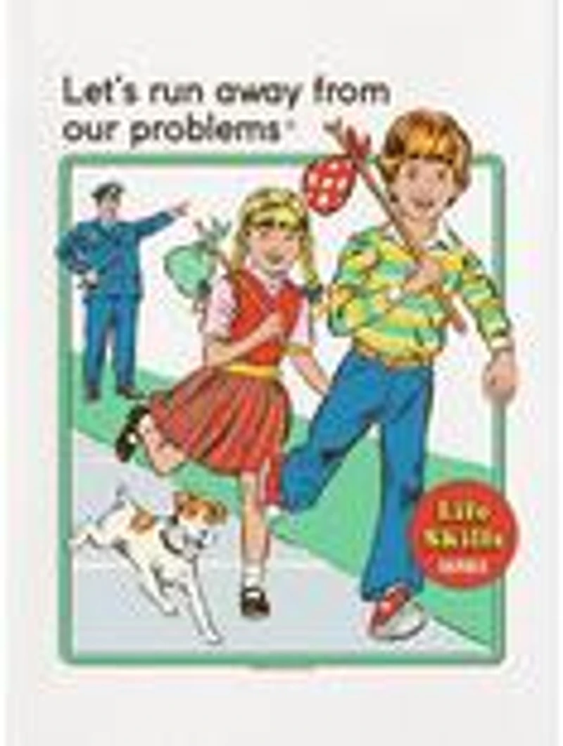 Steven Rhodes Let's Run Away White T-Shirt