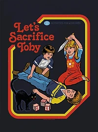 Steven Rhodes Let's Sacrifice Toby Black T-Shirt