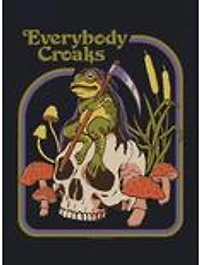 Steven Rhodes Everybody Croaks Black T-Shirt