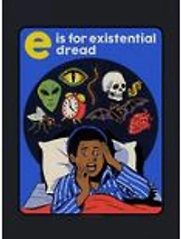 Steven Rhodes Existential Dread Black T-Shirt