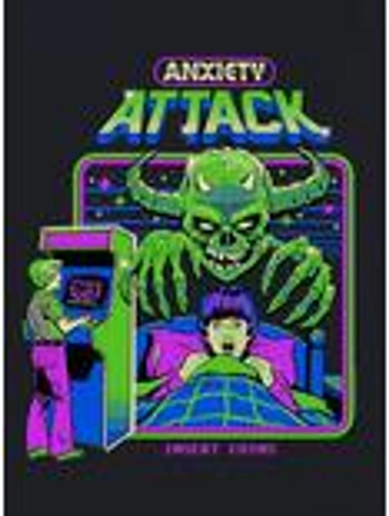 Steven Rhodes Anxiety Attack Black T-Shirt