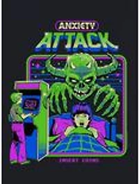Steven Rhodes Anxiety Attack Black T-Shirt