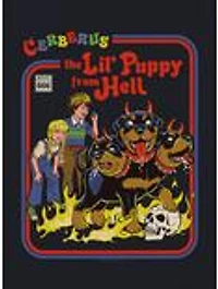 Steven Rhodes Cerberus Puppy Black T-Shirt