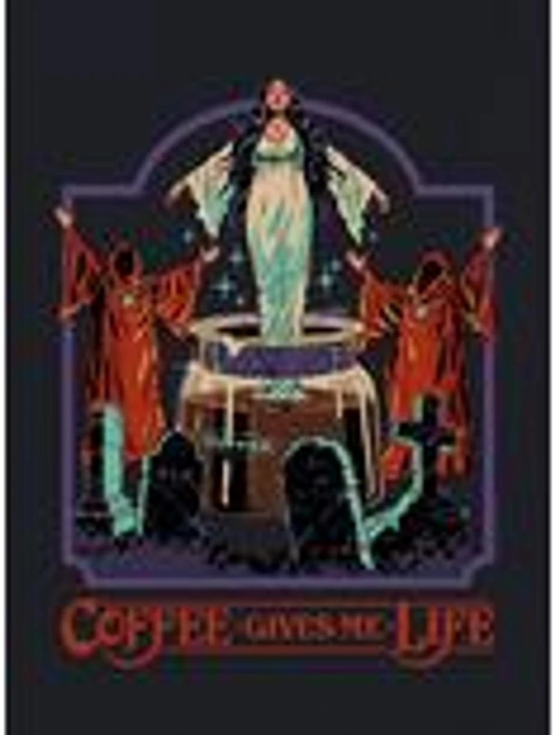 Steven Rhodes Coffee Gives Me Life Black T-Shirt