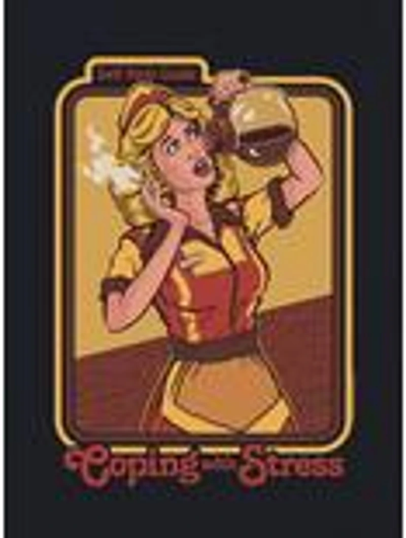 Steven Rhodes Coping With Stress Black T-Shirt