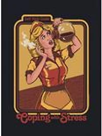 Steven Rhodes Coping With Stress Black T-Shirt