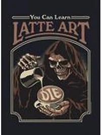 Steven Rhodes Latte Art Black T-Shirt