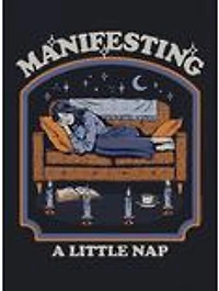 Steven Rhodes Manifesting A Nap Black T-Shirt