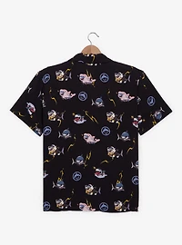 Marvel Rivals Jeff the Land Shark Allover Print Woven Button-Up - BoxLunch Exclusive