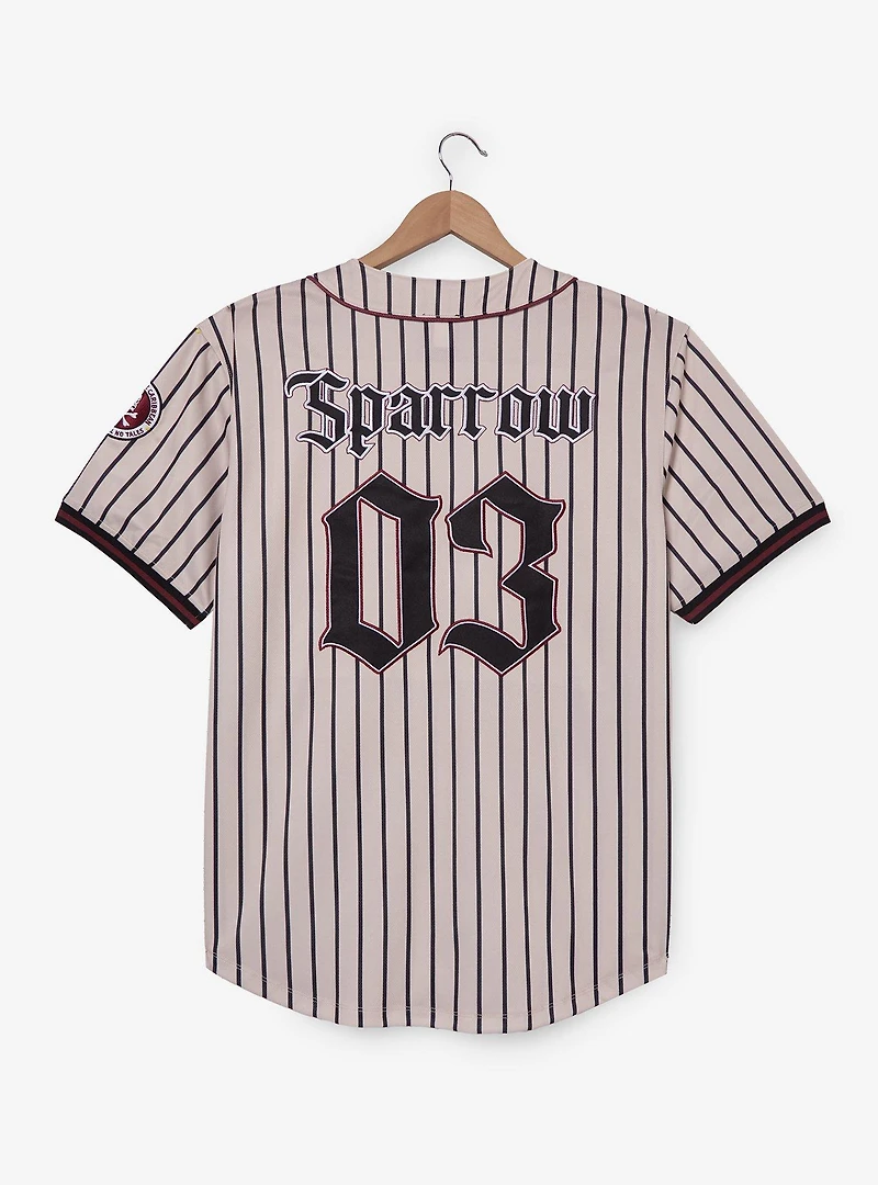 Disney Pirates of the Caribbean Jack Sparrow Black Pearl Striped Baseball Jersey - BoxLunch Exclusive