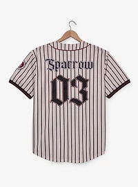 Disney Pirates of the Caribbean Jack Sparrow Black Pearl Striped Baseball Jersey - BoxLunch Exclusive