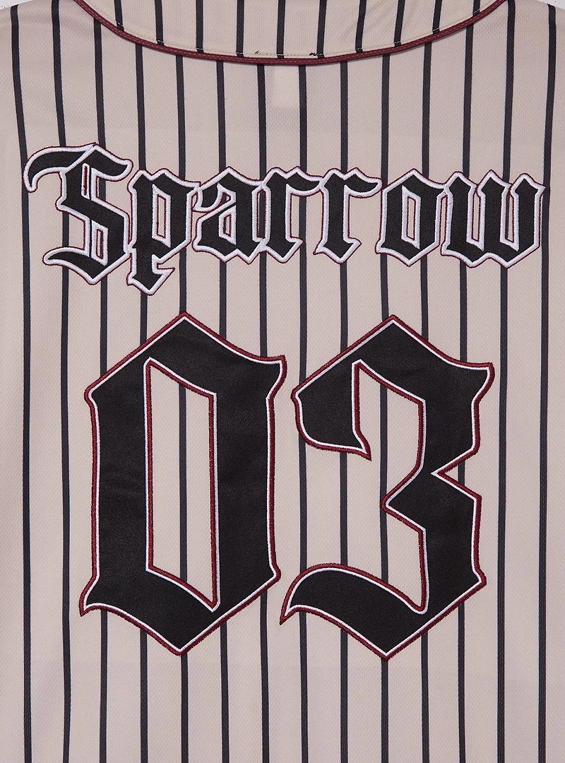 Disney Pirates of the Caribbean Jack Sparrow Black Pearl Striped Baseball Jersey - BoxLunch Exclusive