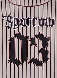 Disney Pirates of the Caribbean Jack Sparrow Black Pearl Striped Baseball Jersey - BoxLunch Exclusive