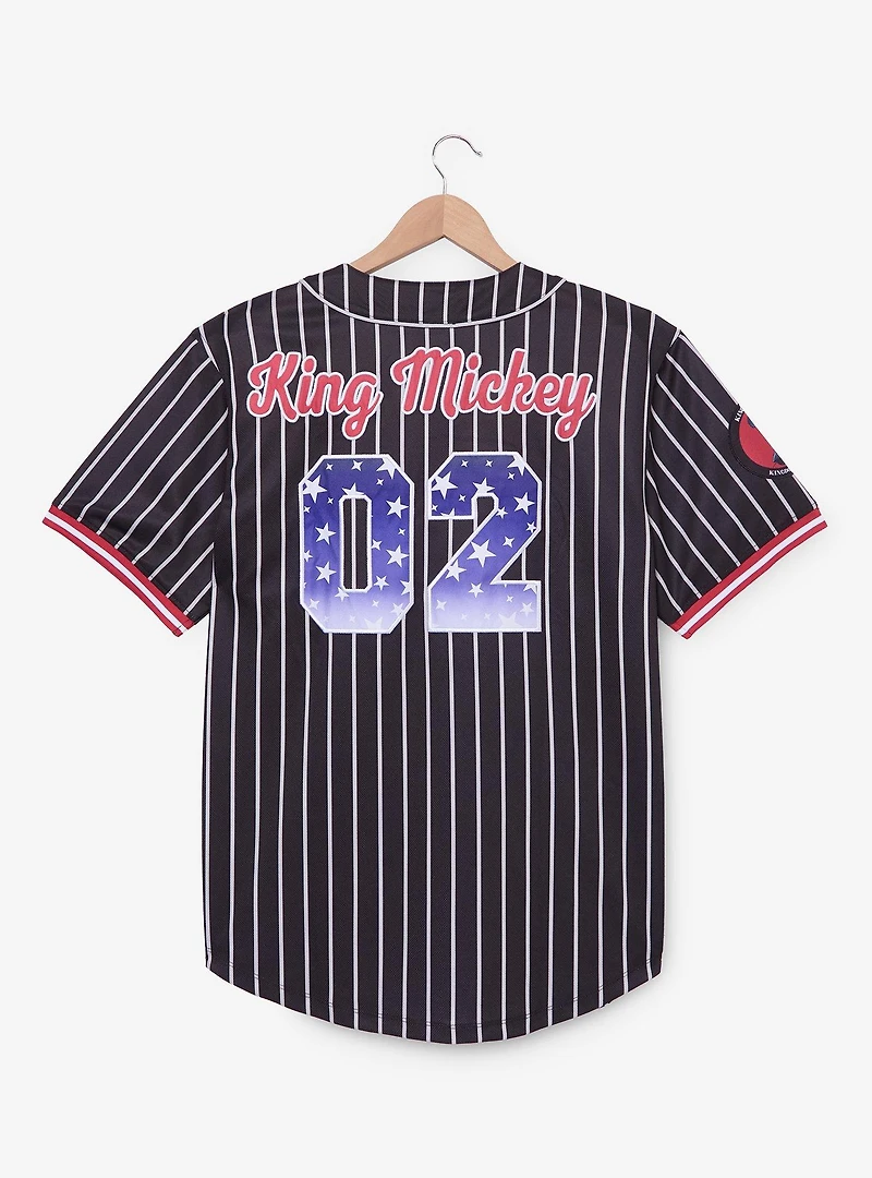 Disney Kingdom Hearts King Mickey Striped Baseball Jersey - BoxLunch Exclusive