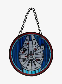Star Wars Millennium Falcon Stained Glass Wall Art — BoxLunch Exclusive