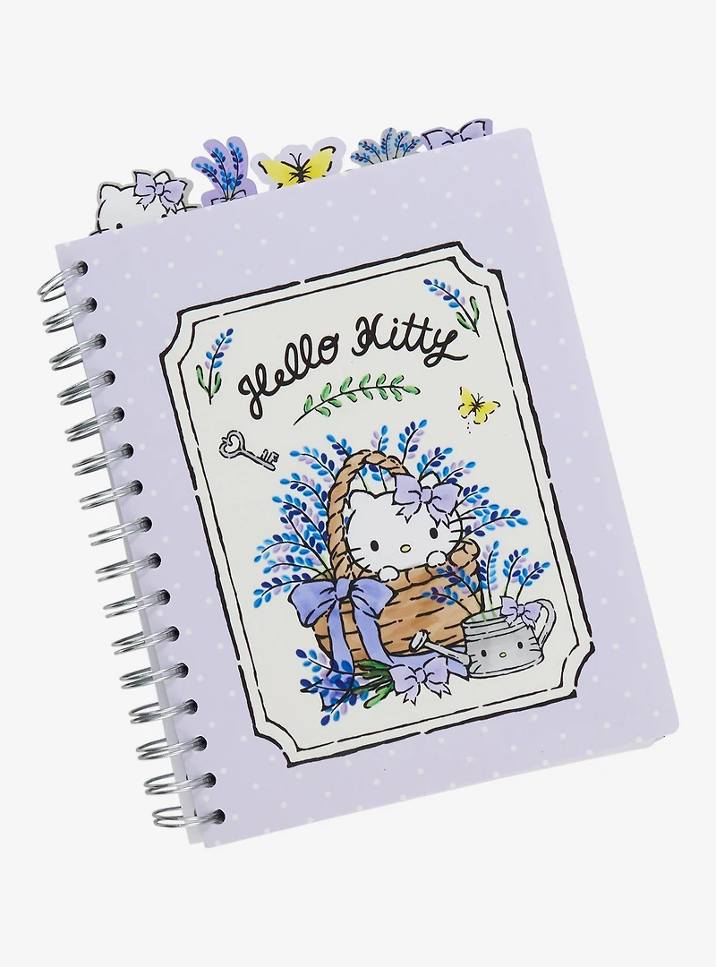 Sanrio Hello Kitty Lavender Basket Figural Tab Journal - BoxLunch Exclusive