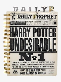 Harry Potter Daily Prophet Undesirable No. 1 Tab Journal - BoxLunch Exclusive