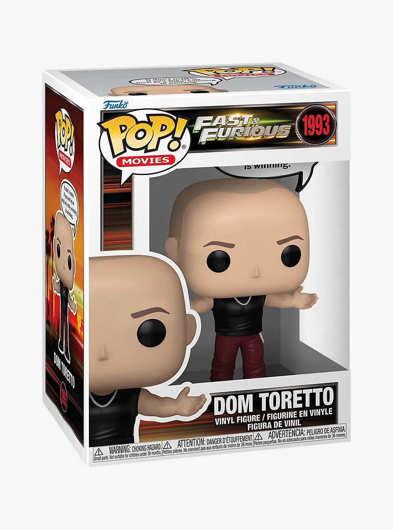 Funko Pop! Movies Fast & Furious Dom Toretto Vinyl Figure