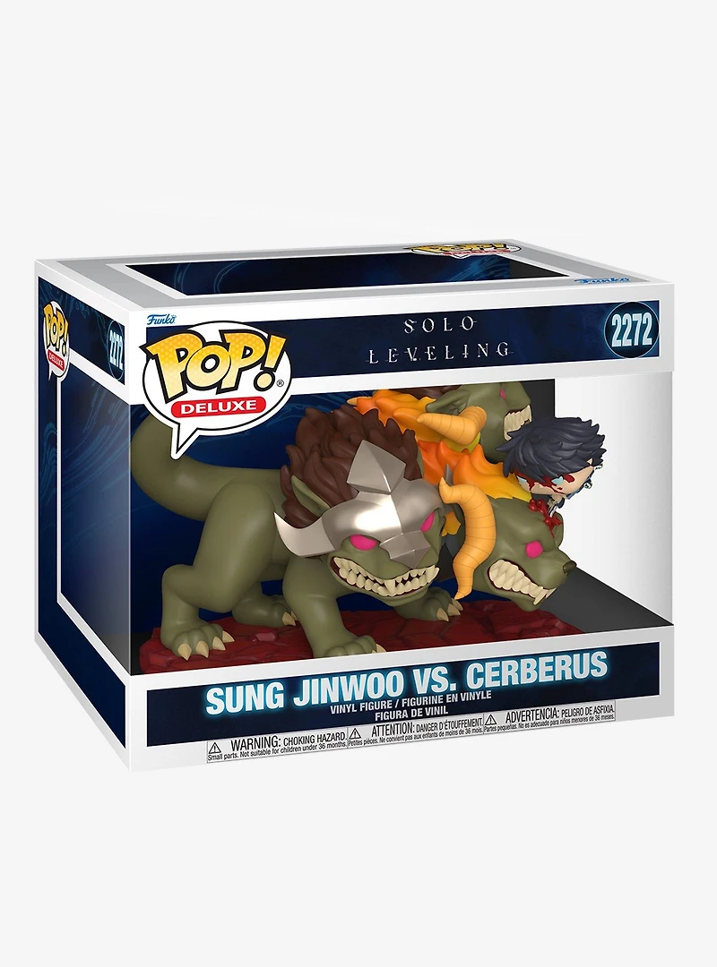 Funko Pop! Deluxe Solo Leveling Sung Jinwoo vs. Cerberus Vinyl Figure