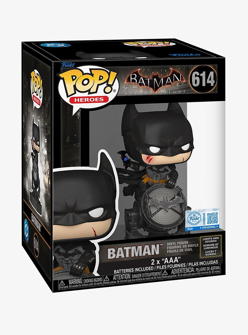 Funko Pop! Heroes Batman: Arkham Knight Premium Lights and Sounds Batman Vinyl Figure