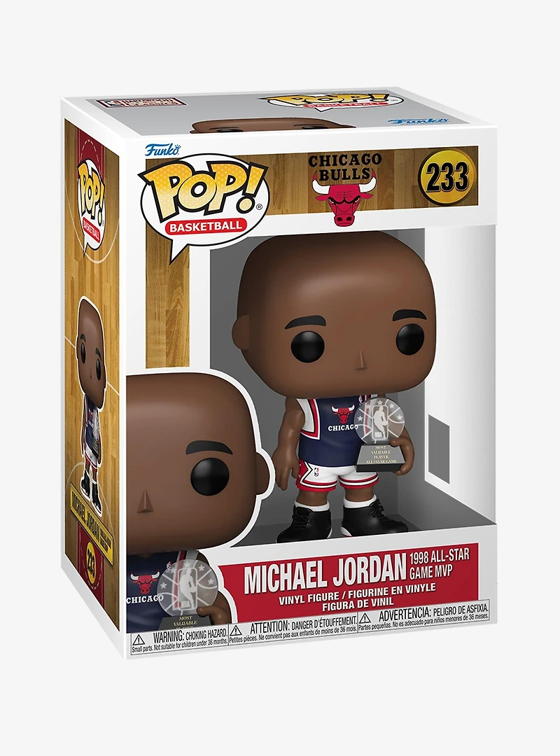 Funko Pop! Basketball Chicago Bulls Michael Jordan 1998 All-Star Game MVP Vinyl Figure
