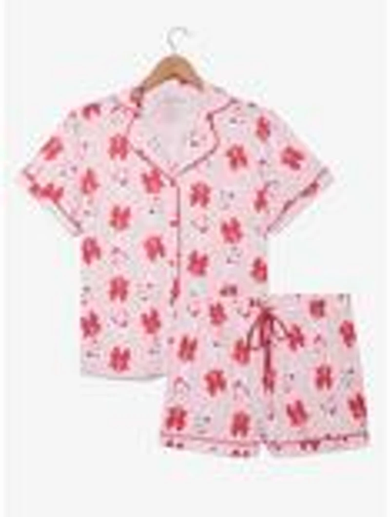Disney The Aristocats Marie Bows Allover Print Women's Pajama Shirt & Shorts Set
