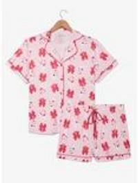 Disney The Aristocats Marie Bows Allover Print Women's Pajama Shirt & Shorts Set