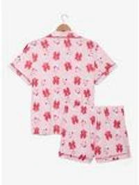 Disney The Aristocats Marie Bows Allover Print Women's Pajama Shirt & Shorts Set