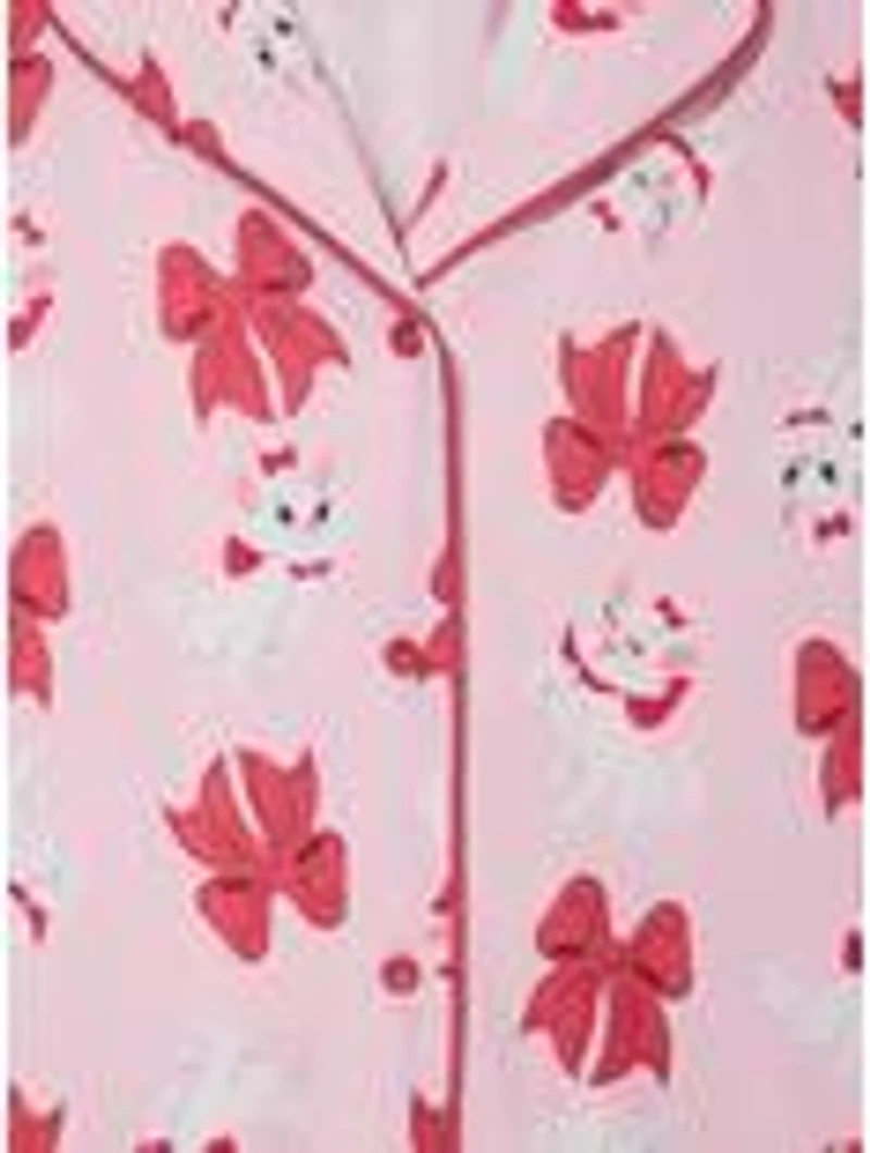 Disney The Aristocats Marie Bows Allover Print Women's Pajama Shirt & Shorts Set