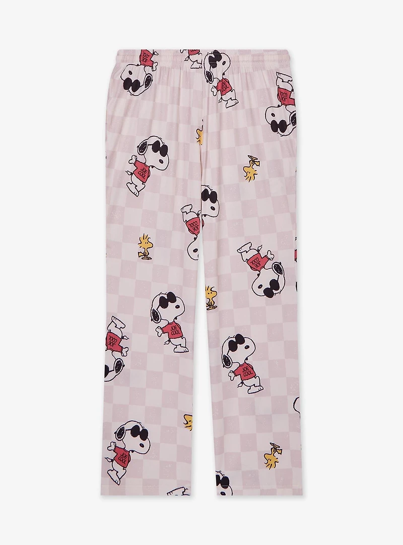 Peanuts Snoopy Joe Cool & Woodstock Checkered Sleep Pants - BoxLunch Exclusive
