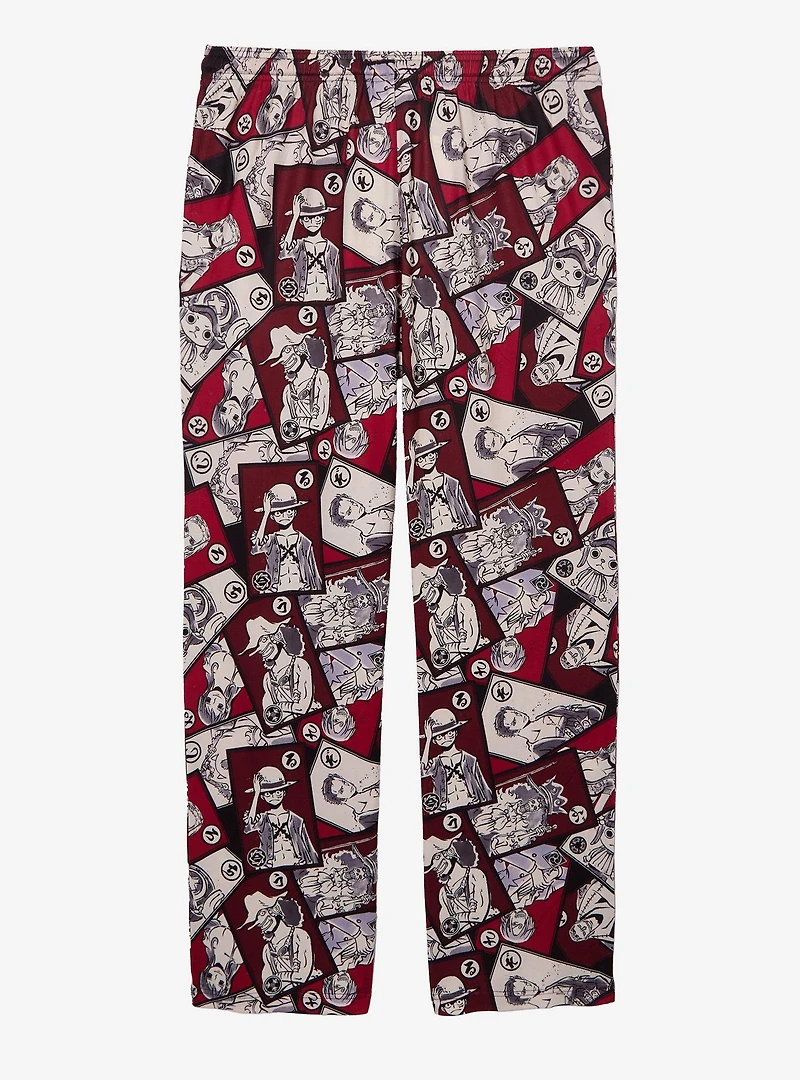 One Piece Character Posters Allover Print Sleep Pants - BoxLunch Exclusive
