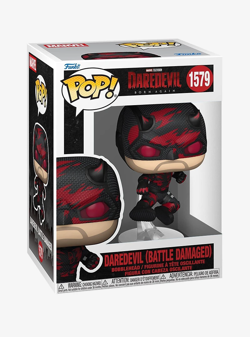 Funko Pop! Marvel Daredevil: Born Again Daredevil (Battle Damaged) Vinyl Bobblehead