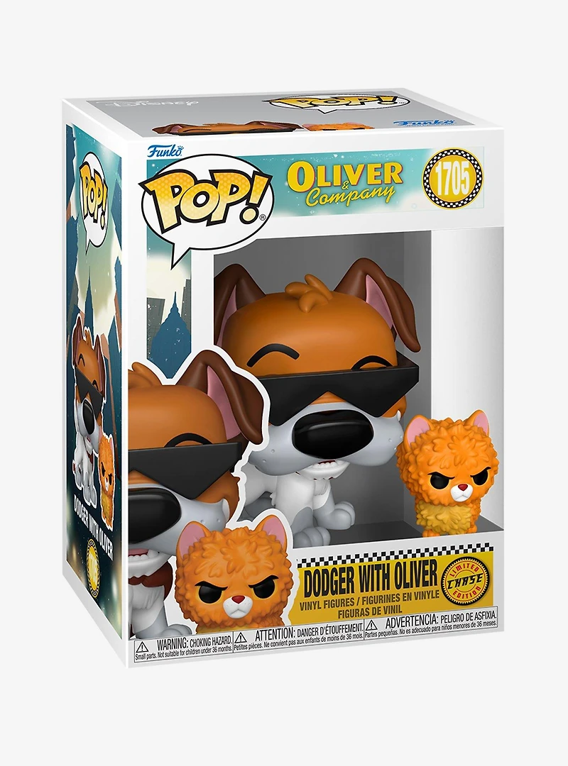 Funko Pop! Disney Oliver and Company Dodger With Oliver Vinyl Figure