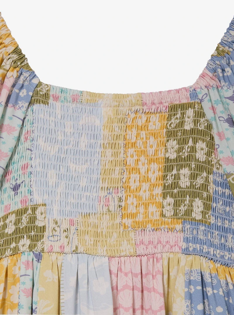 Disney Princess Icons Patchwork Quilt Women's Plus Dress — BoxLunch Exclusive