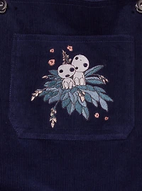 Studio Ghibli® Princess Mononoke Glow-in-the-Dark Kodama Women's Plus Corduroy Overalls — BoxLunch Exclusive
