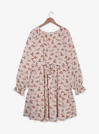 Disney Winnie the Pooh Veggie Garden Allover Print Long Sleeve Plus Dress - BoxLunch Exclusive