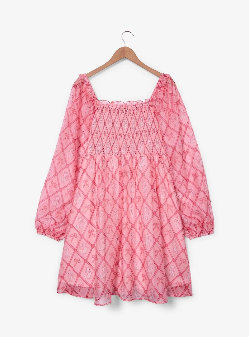 Disney The Aristocats Marie Chiffon Plus Long Sleeve Dress — BoxLunch Exclusive