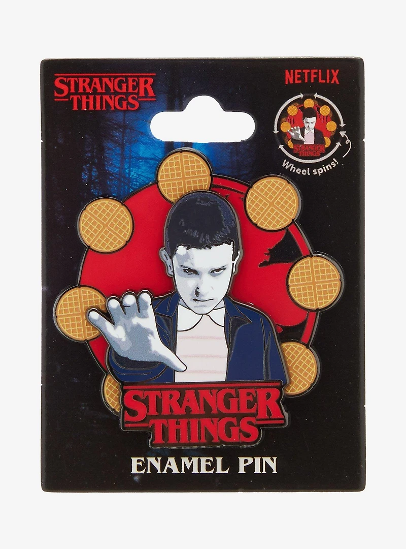 Stranger Things Eleven Waffles Spinning Enamel Pin — BoxLunch Exclusive