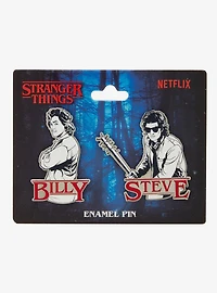 Stranger Things Steve & Billy Retro Enamel Pin Set — BoxLunch Exclusive