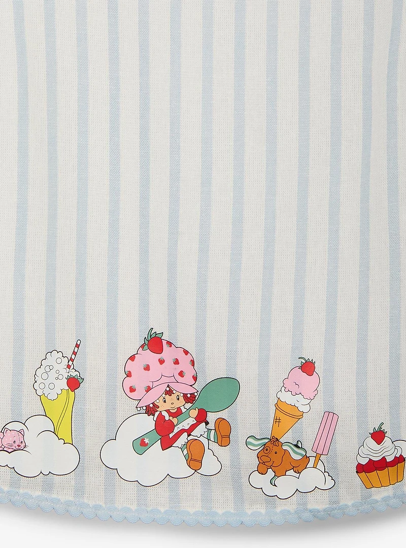 Strawberry Shortcake Desserts Striped Women's Cropped Linen Tank - BoxLunch Exclusive