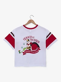 Disney Alice Wonderland Red Rose Society Women's Plus Cropped T-Shirt — BoxLunch Exclusive