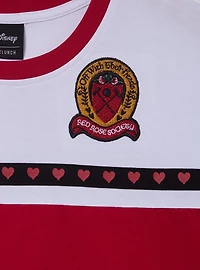 Disney Alice Wonderland Red Rose Society Women's Plus Cropped T-Shirt — BoxLunch Exclusive