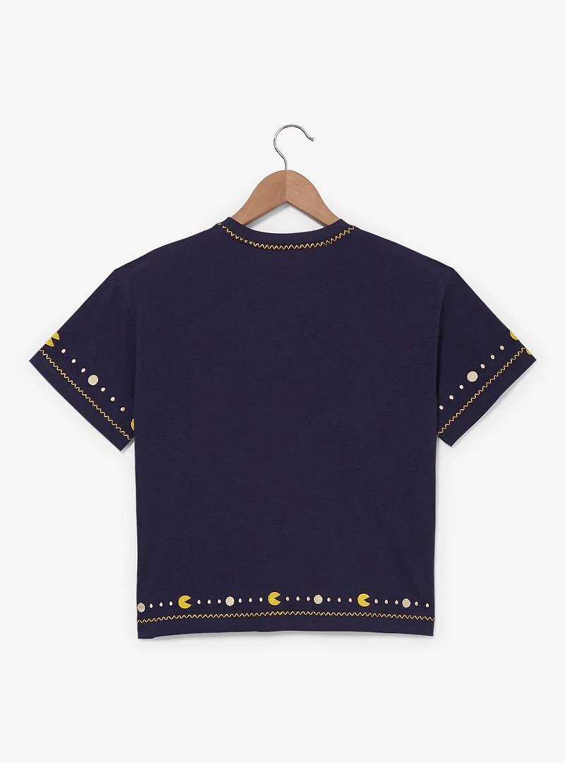 PAC-MAN Icons Women's Cropped T-Shirt — BoxLunch Exclusive