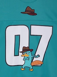 Disney Phineas & Ferb Perry Women's Cropped Football Jersey — BoxLunch Exclusive