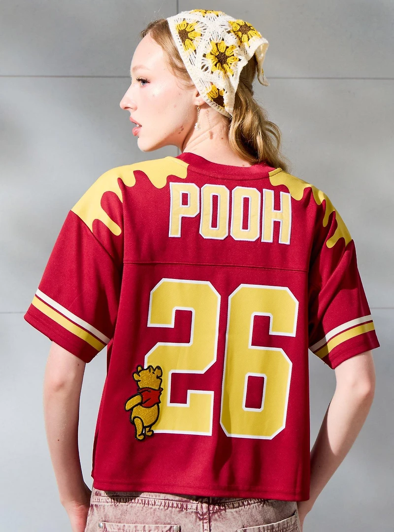 Disney Winnie the Pooh Women's Cropped Football Jersey - BoxLunch Exclusive