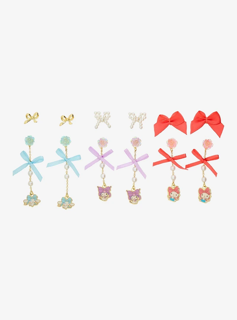 Sanrio Hello Kitty and Friends Bow Dangling Earring Set — BoxLunch Exclusive