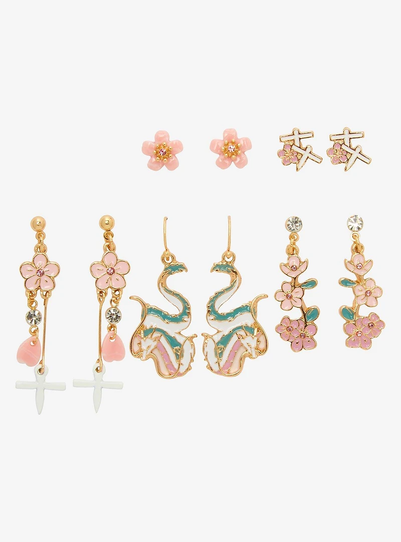 Studio Ghibli® Spirited Away Floral Dragon Haku Earring Set - BoxLunch Exclusive