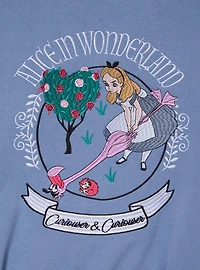 Disney Alice Wonderland Croquet Club Women's Plus Cropped Quarter Zip — BoxLunch Exclusive