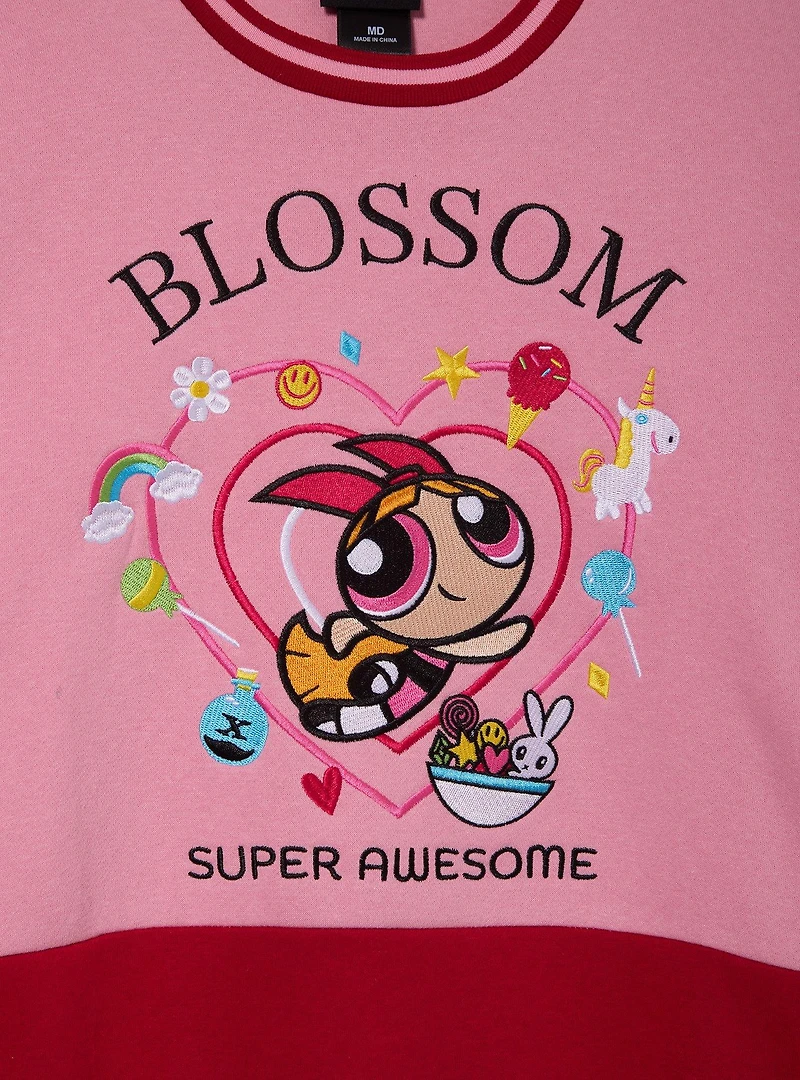 The Powerpuff Girls Blossom Panel Crewneck — BoxLunch Exclusive