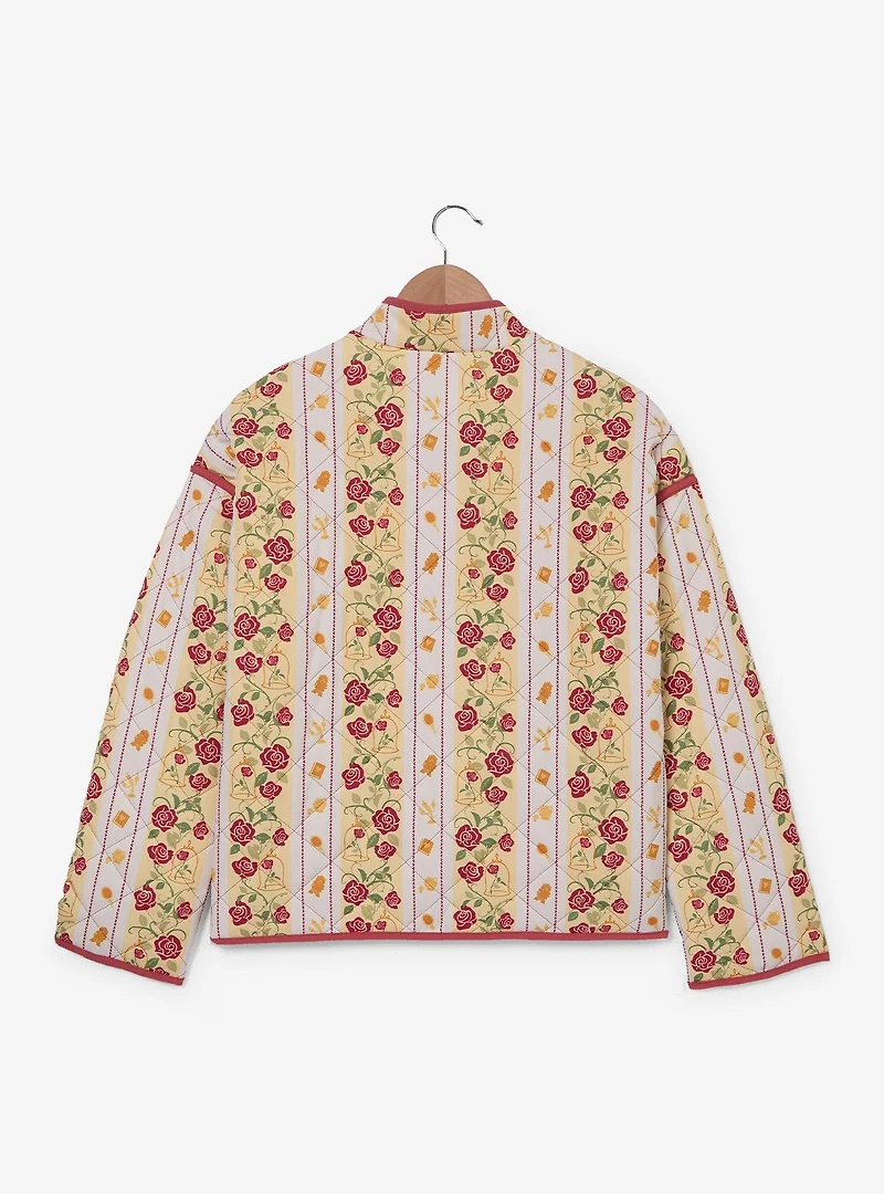 Disney Beauty and the Beast Belle Roses Women's Quilted Jacket - BoxLunch Exclusive